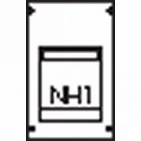 Пластрон для 1 NH1 1ряд/3 рейки |  код. AG 72 |  ABB